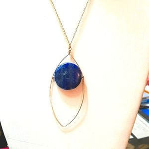 🎉H.P🎉BLUE LAPIS MODERN NECKLACE